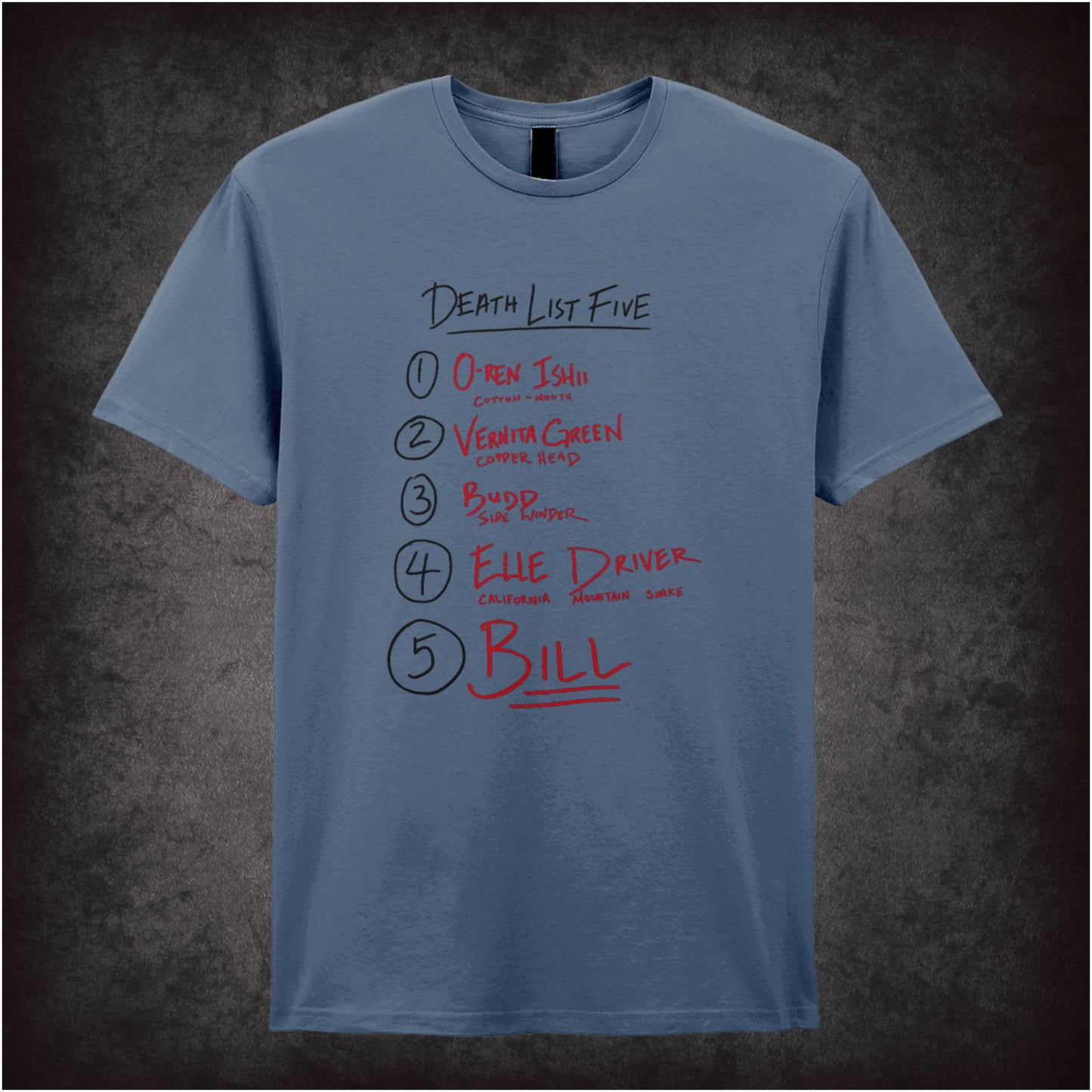 Death List Five – Softstyle Unisex Graphic T-Shirt