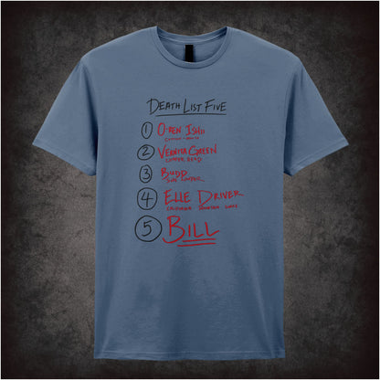 Death List Five – Softstyle Unisex Graphic T-Shirt