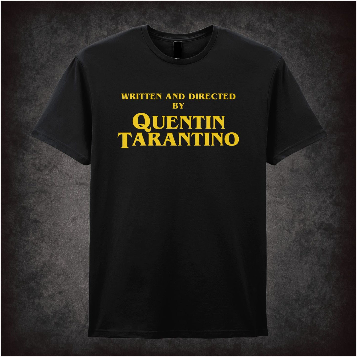 Written and Directed by Quentin Tarantino inspired unisex T-shirt with graphic design