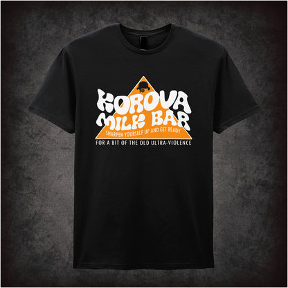 Korova Milk Bar A Clockwork Orange  inspired unisex T-shirt with graphic design