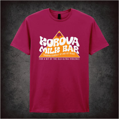 Korova Milk Bar – Cult Film Graphic T-Shirt