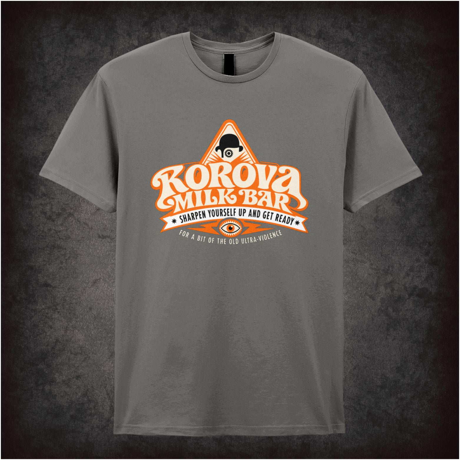 Korova Milk Bar ‘ultra-violence’ slogan T-shirt from A Clockwork Orange