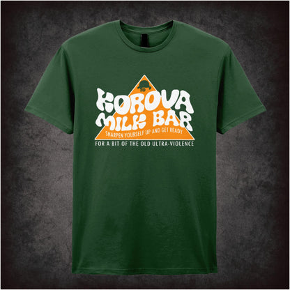 Korova Milk Bar – Cult Film Graphic T-Shirt
