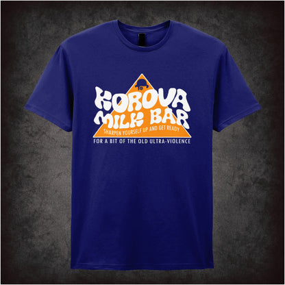 Korova Milk Bar – Cult Film Graphic T-Shirt
