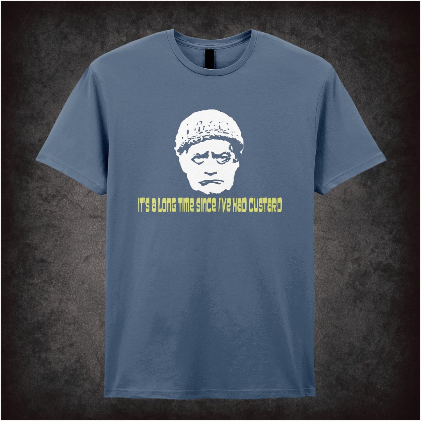 “Compo ‘It’s a long time since I’ve had custard’ T-shirt from Last of the Summer Wine”