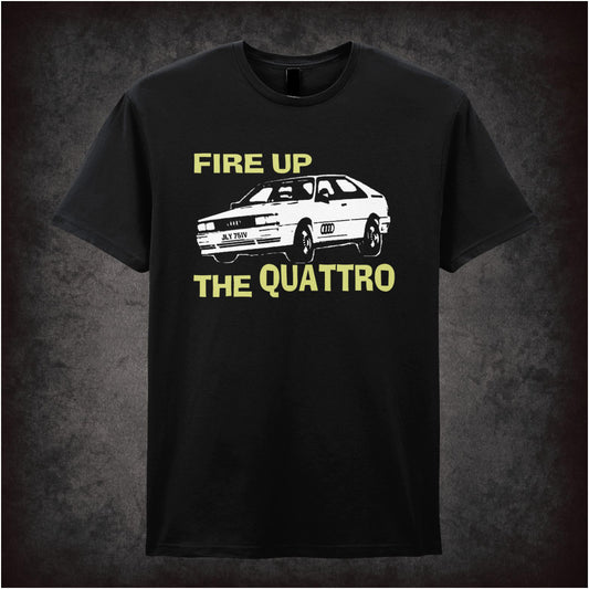 Fire Up The Quattro – Cult British TV Drama Graphic T-Shirt