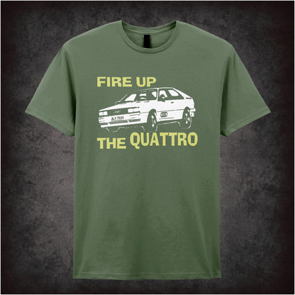 Fire Up The Quattro – Cult British TV Drama Graphic T-Shirt