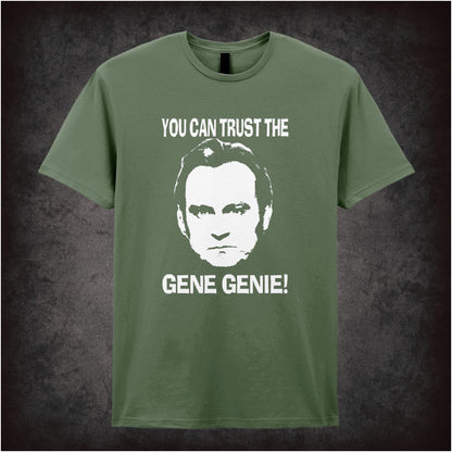 You Can Trust The Gene Genie – Cult British TV Drama Graphic T-Shirt