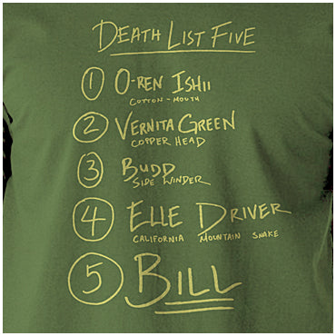 Death List Five - Kill Bill Inspired Unisex T Shirt