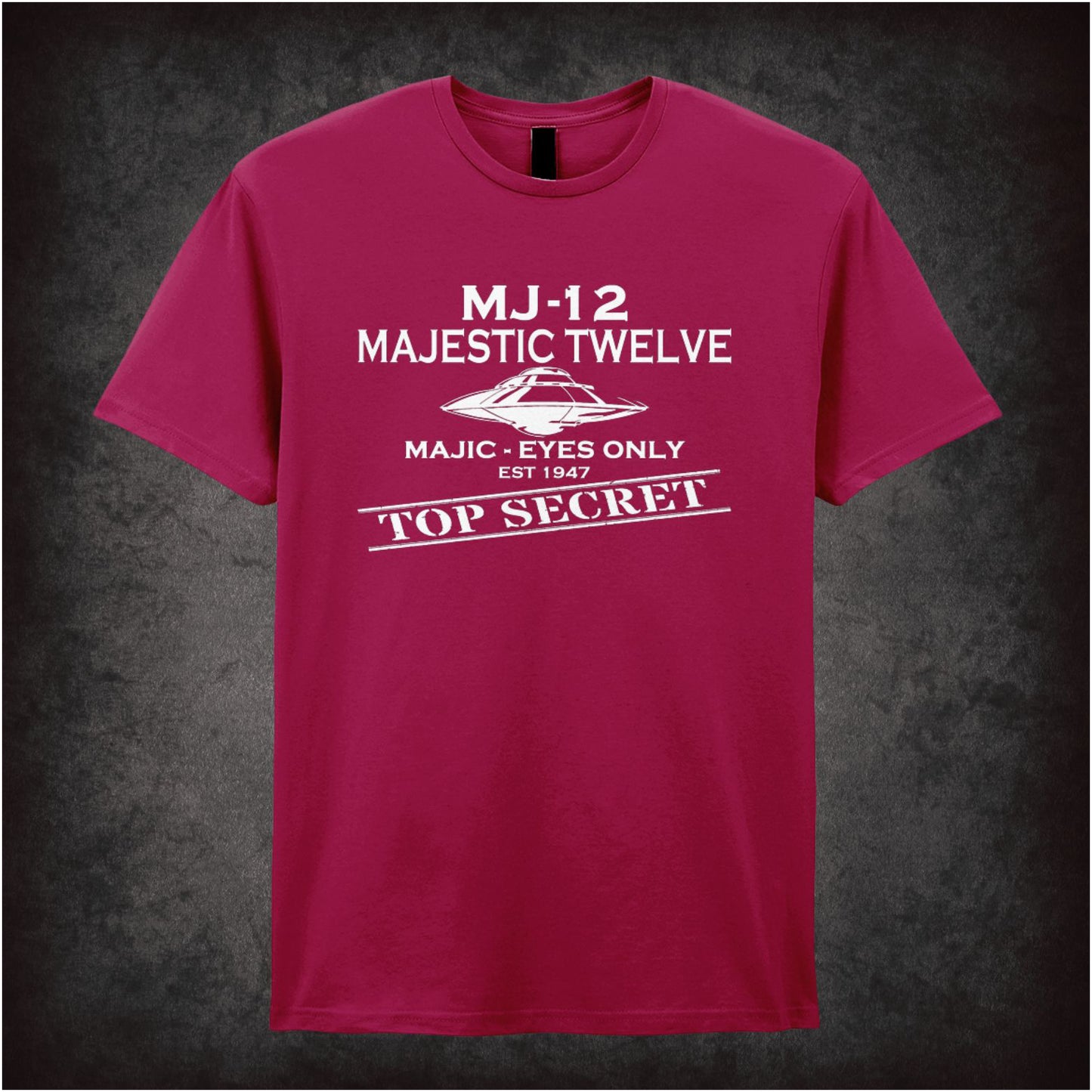 MJ-12 Majestic Twelve – Cult UFO Conspiracy Graphic T-Shirt