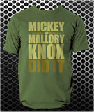 Mickey And Mallory Knox Did It - Natural Born Killers Inspired Unisex T Shirt