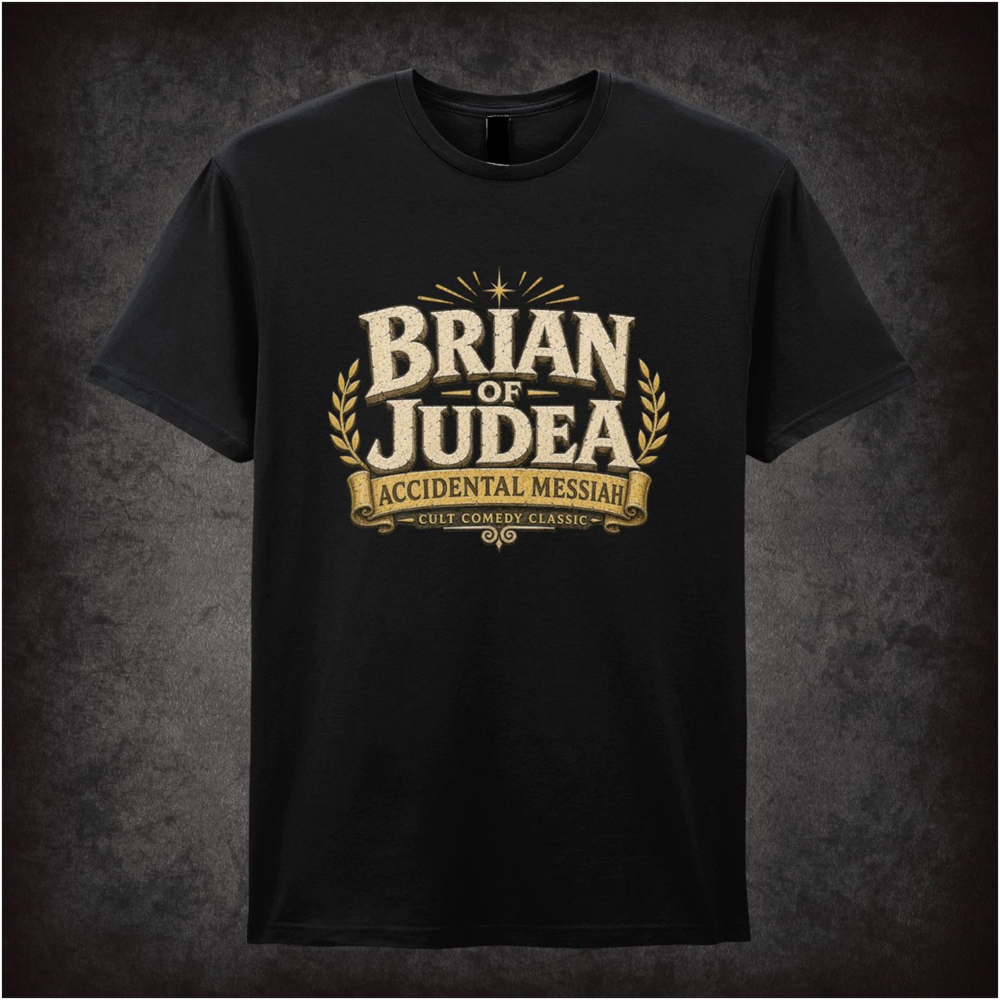 ‘Brian of Judea' quote T-shirt in black from Monty Python’s Life of Brian