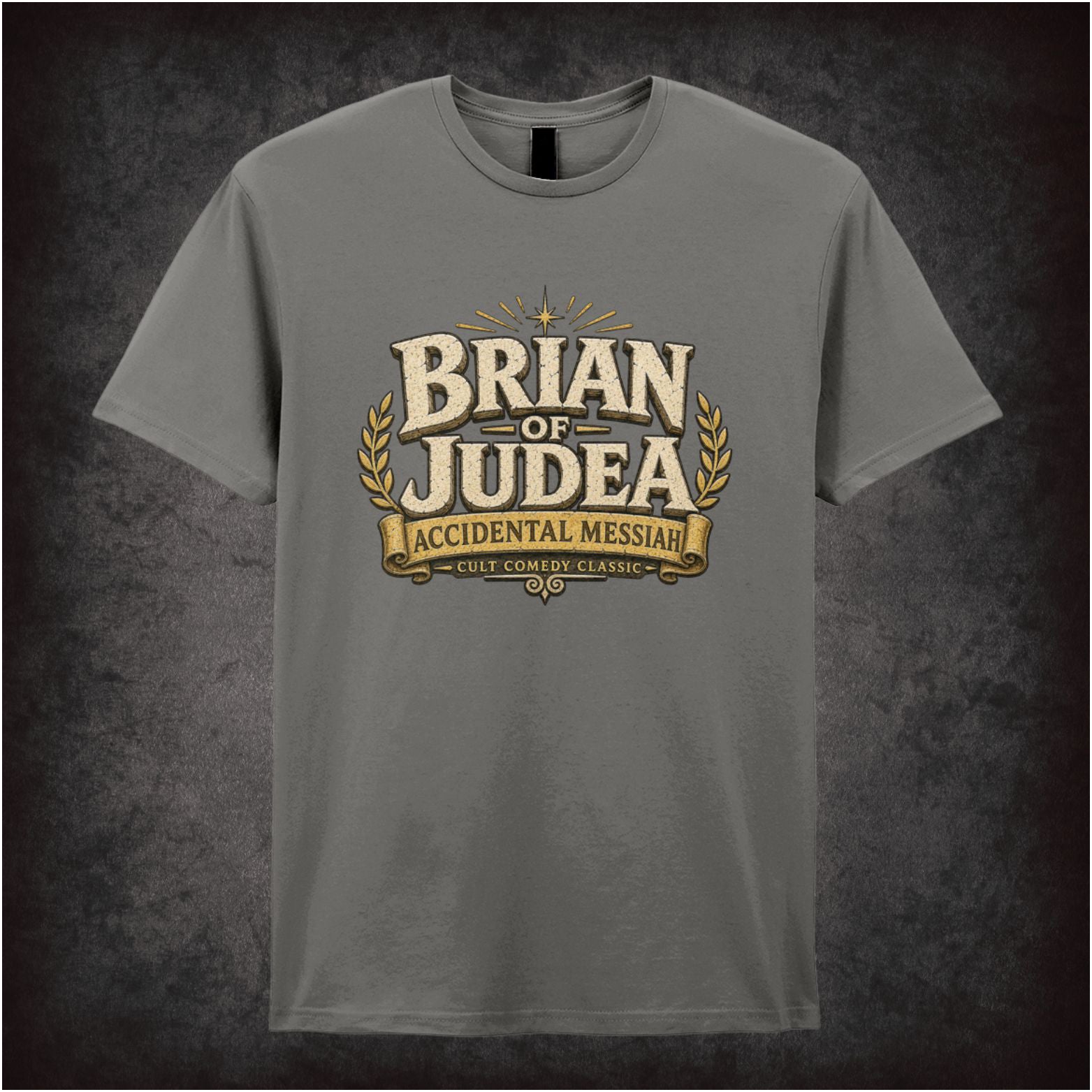 ‘Brian of Judea' quote T-shirt in charcoal from Monty Python’s Life of Brian