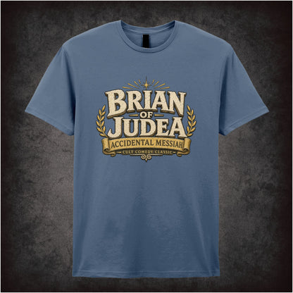 ‘Brian of Judea' quote T-shirt in indigo from Monty Python’s Life of Brian