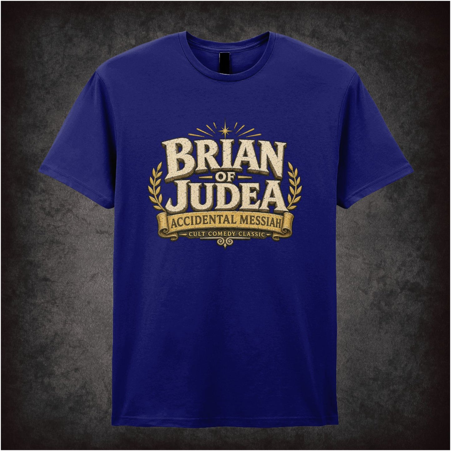 ‘Brian of Judea' quote T-shirt in navy from Monty Python’s Life of Brian