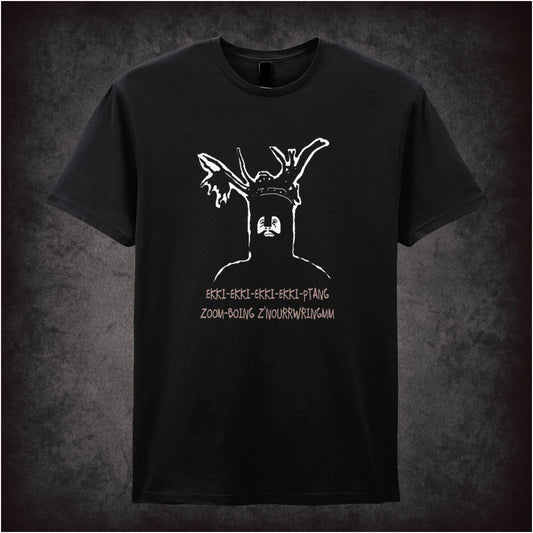 ‘Knights who say Ekki-Ekki-Ptang-Zoom’ quote T-shirt from Monty Python and the Holy Grail