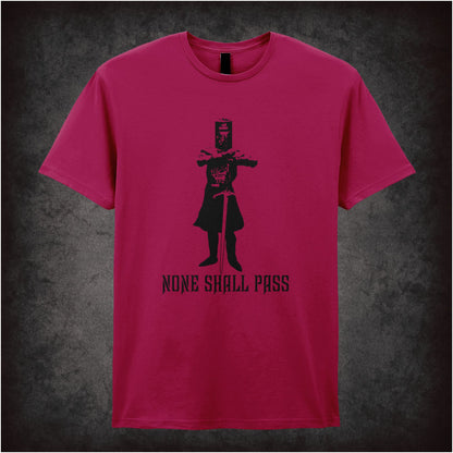None Shall Pass – Softstyle Unisex Graphic T-Shirt