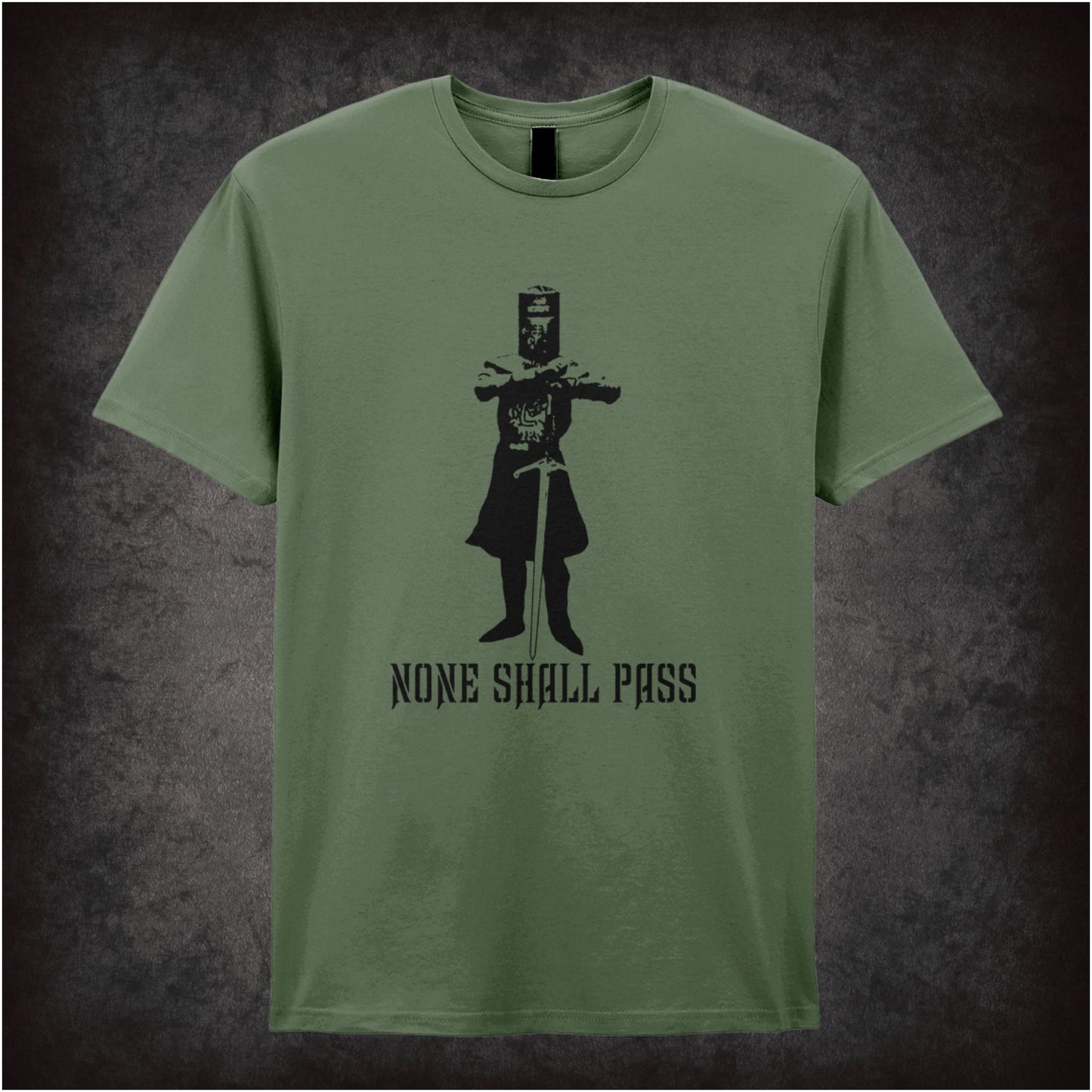 None Shall Pass – Softstyle Unisex Graphic T-Shirt