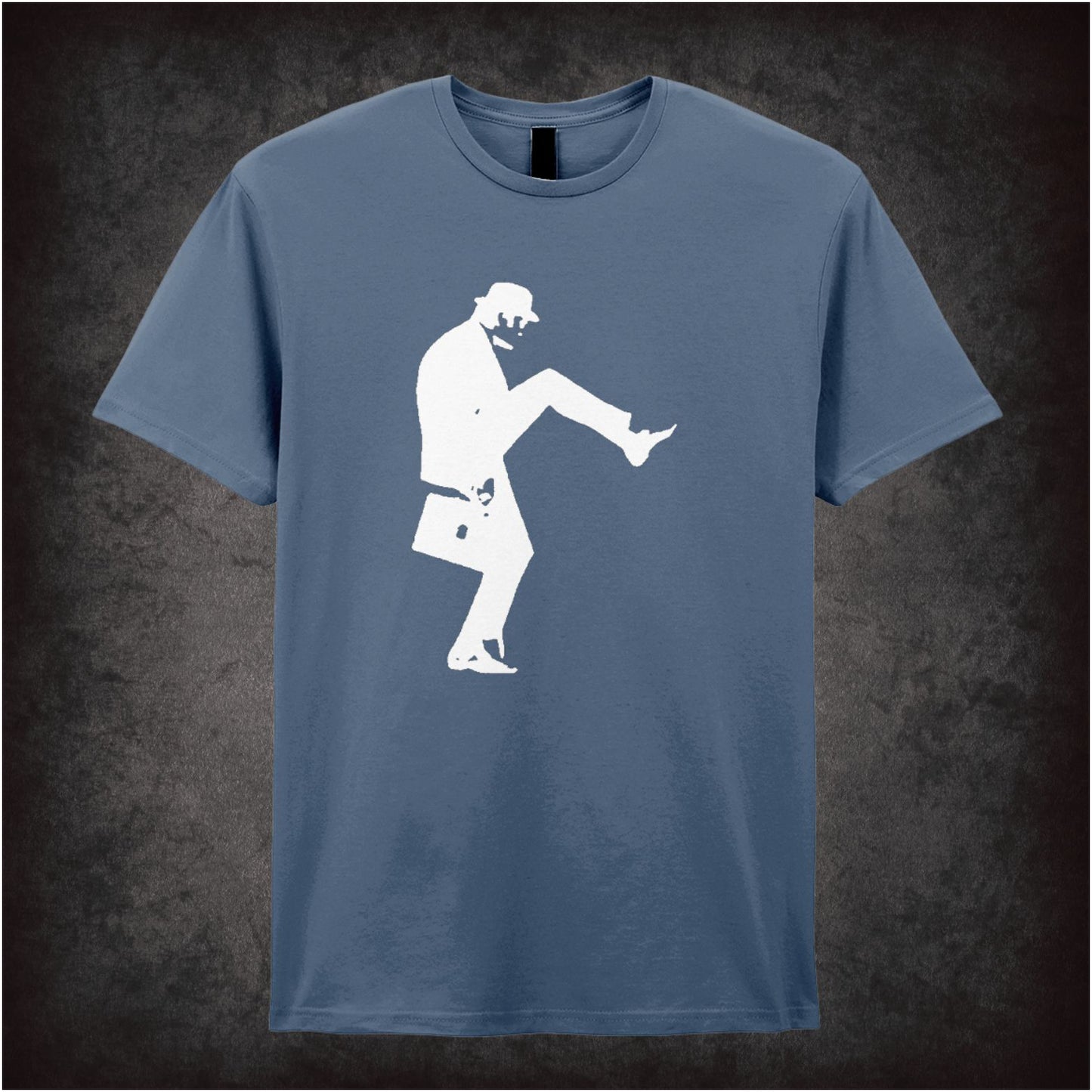 Silly Walk Monty Python inspired unisex T-shirt with graphic design