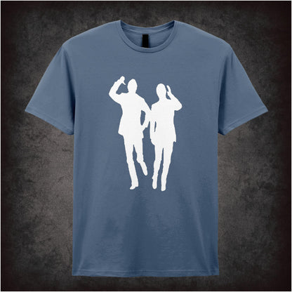 “Morecambe & Wise ‘Bring Me Sunshine’ silhouette T-shirt from Morecambe and Wise”
