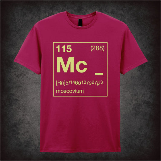 Element 115 inspired unisex T-shirt with graphic design