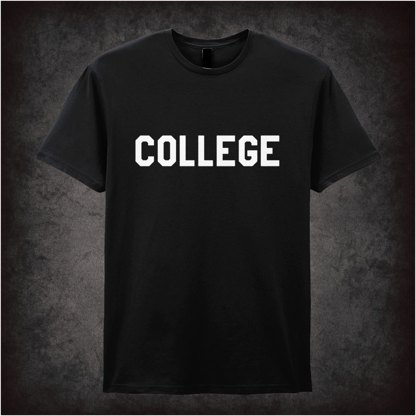 College National Lampoons Animal House inspired unisex T-shirt with graphic design