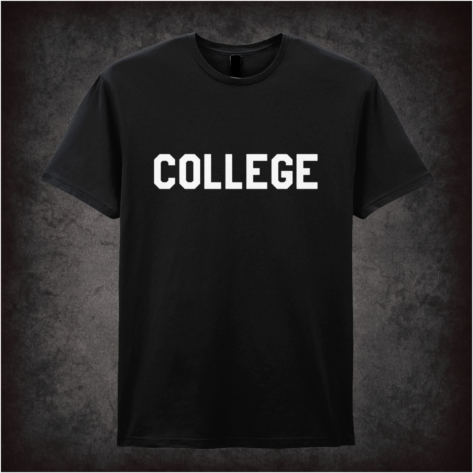 College National Lampoons Animal House inspired unisex T-shirt with graphic design