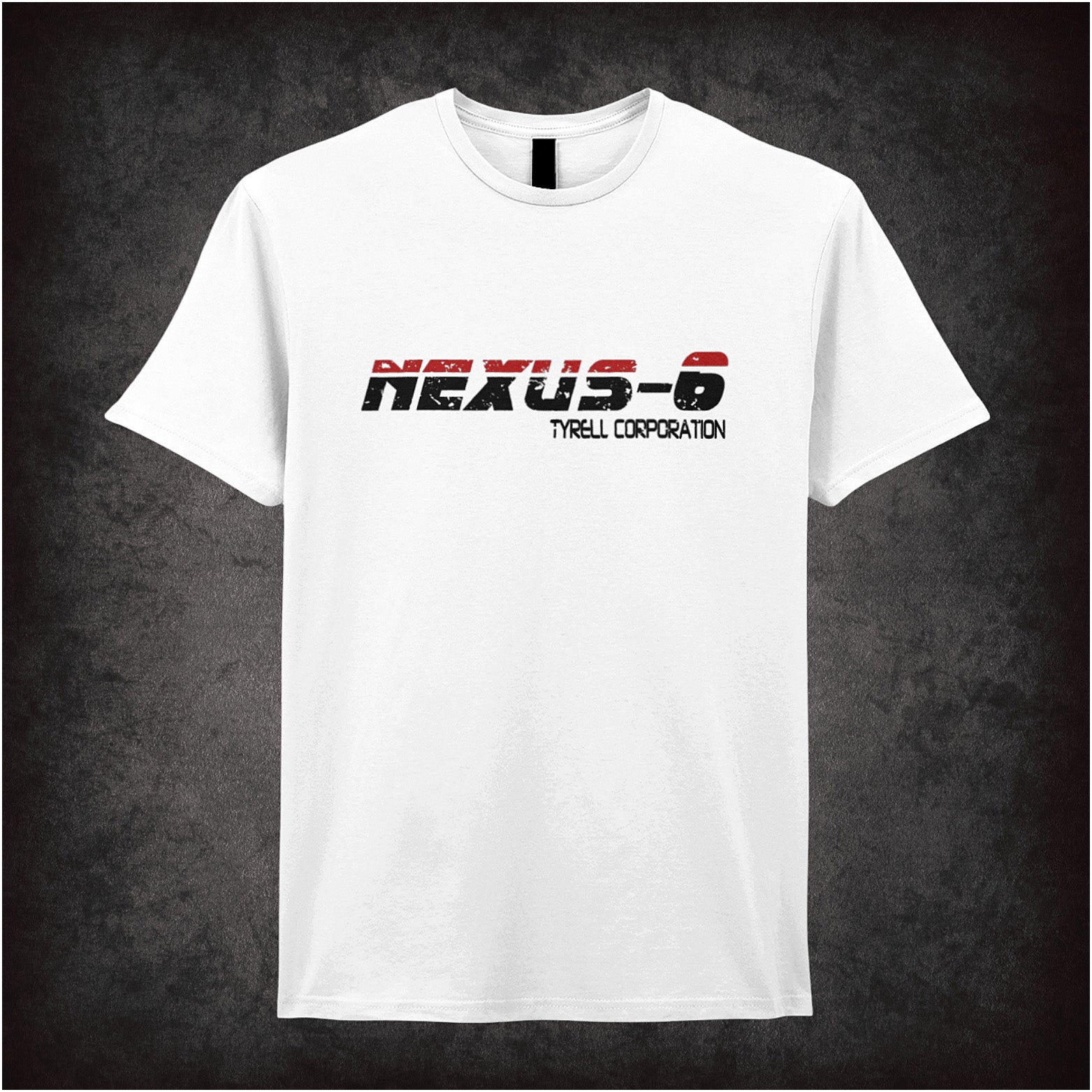 Nexus 6 Tyrell Corporation white unisex t-shirt inspired by Blade Runner movie soft style sci-fi fan apparel