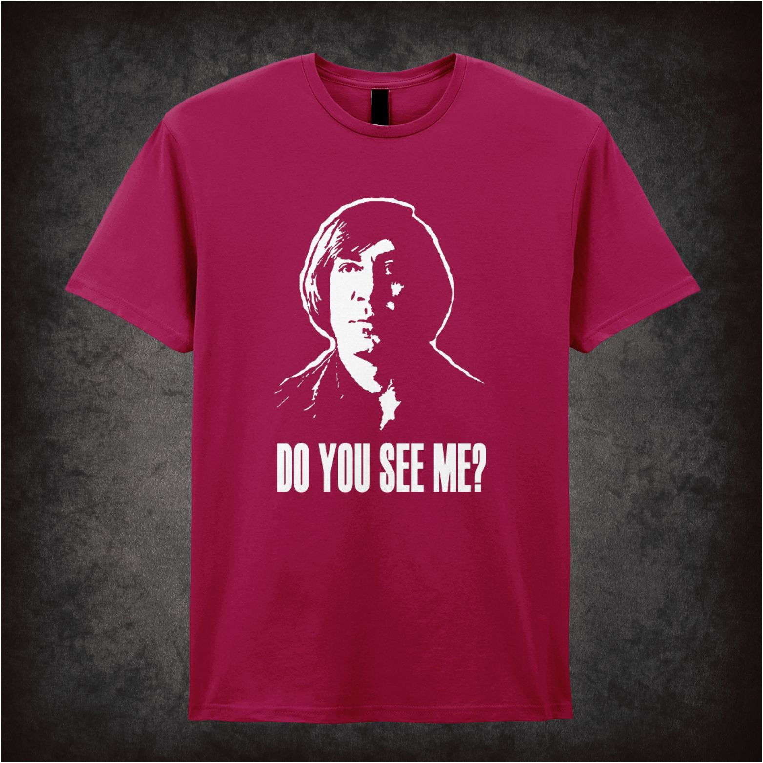 ‘Do you see me?’ mirror scene quote T-shirt from No Country for Old Men