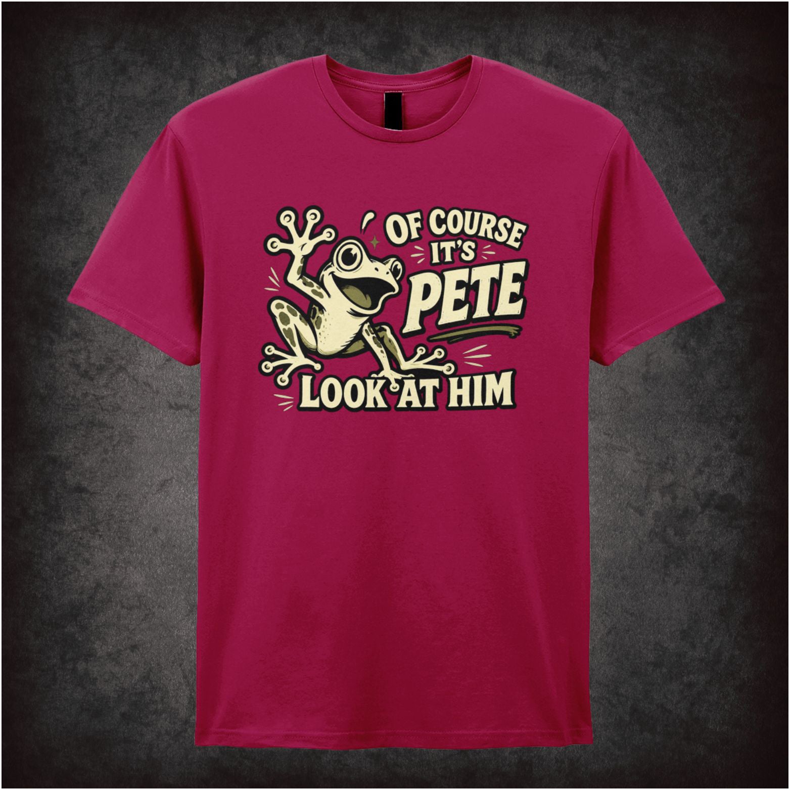 Of course it's pete look at him T-shirt in cardinal red from O Brother Where Art Thou
