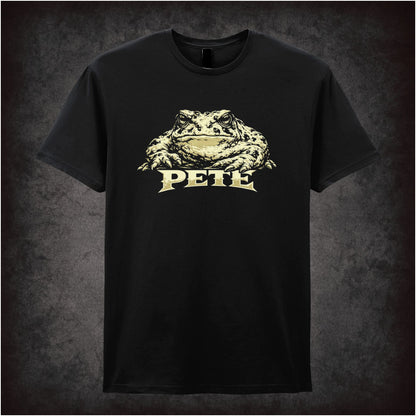 Pete as toad T-shirt in black from O Brother, Where Art Thou?
