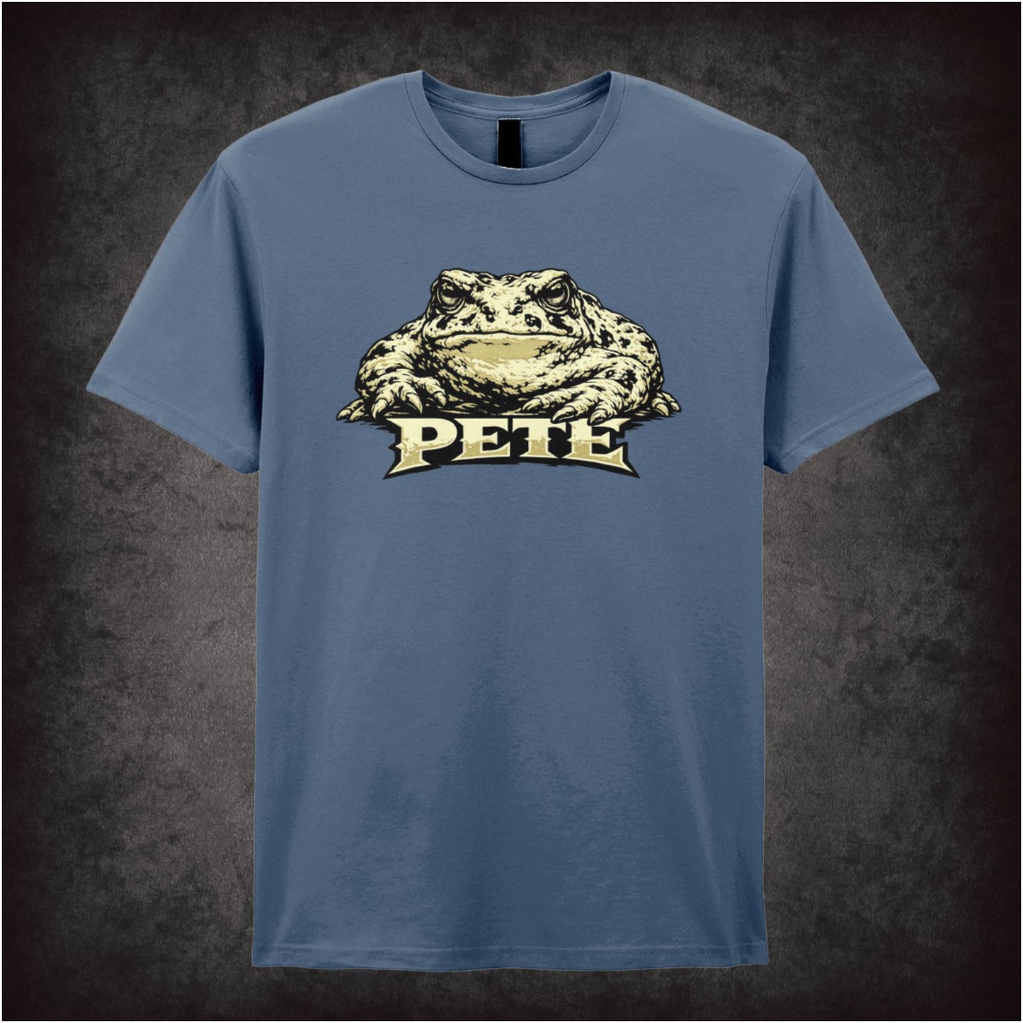 Pete as toad T-shirt in indigo from O Brother, Where Art Thou?