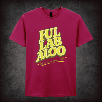 Hullabaloo T-shirt in cardinal red from Once Upon a Time in Hollywood