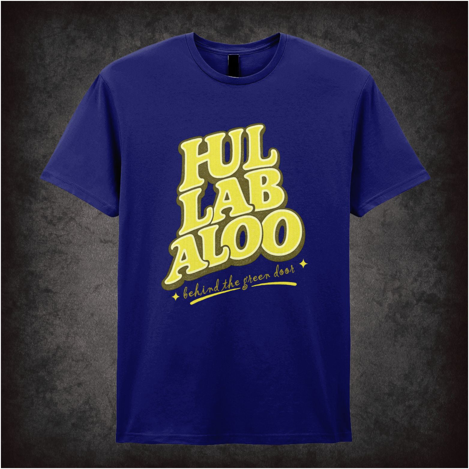 Hullabaloo T-shirt in navy from Once Upon a Time in Hollywood