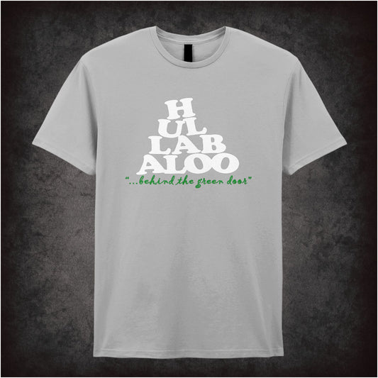 Hullabaloo Behind the Green Door – Softstyle Unisex Graphic T-Shirt