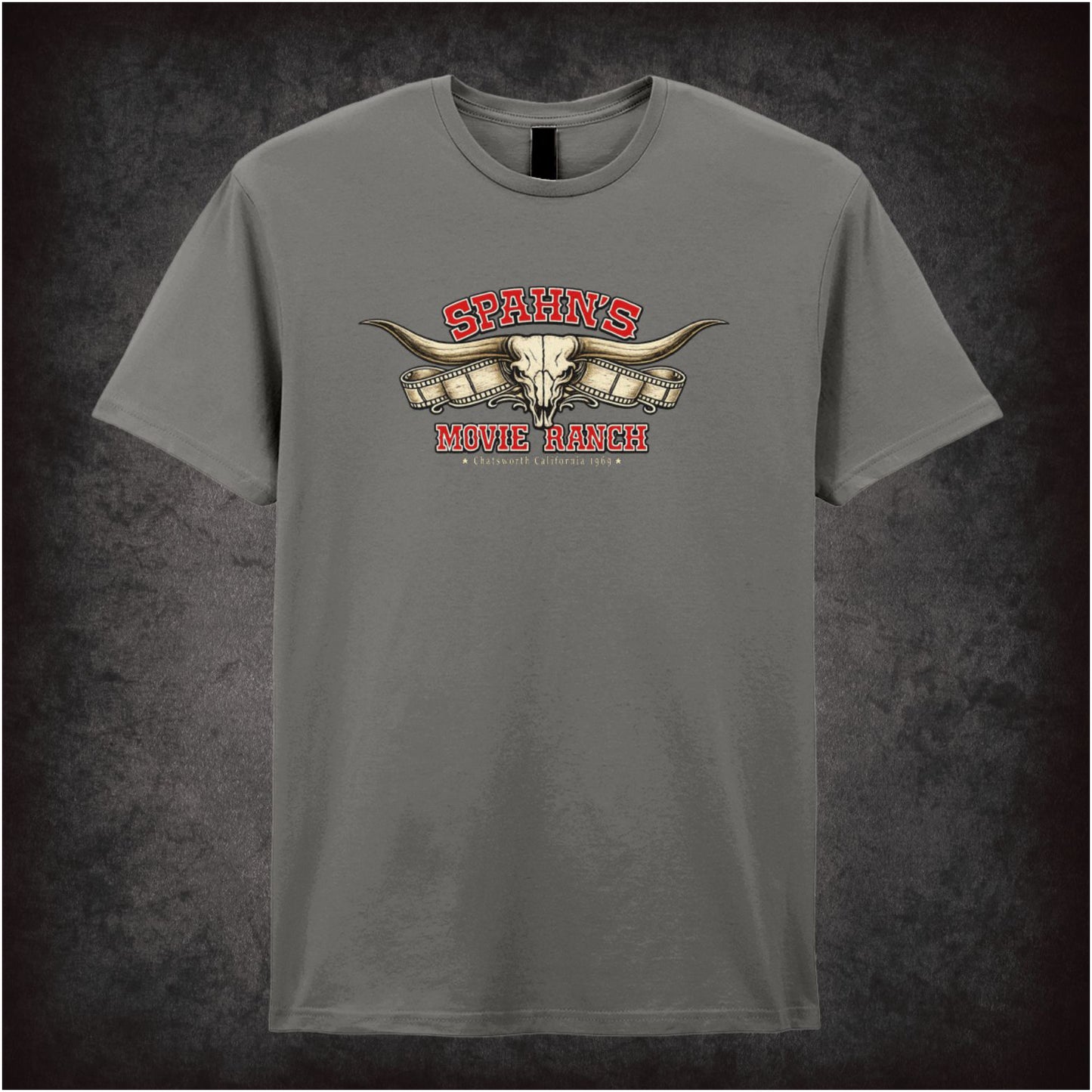 Spahn's Movie Ranch T-shirt in charcoal from Once Upon a Time in Hollywood
