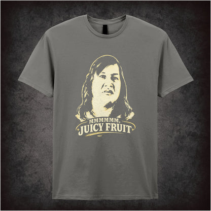 mmmm juicy fruit T-shirt in charcoal from One Flew Over The Cuckoos Nest