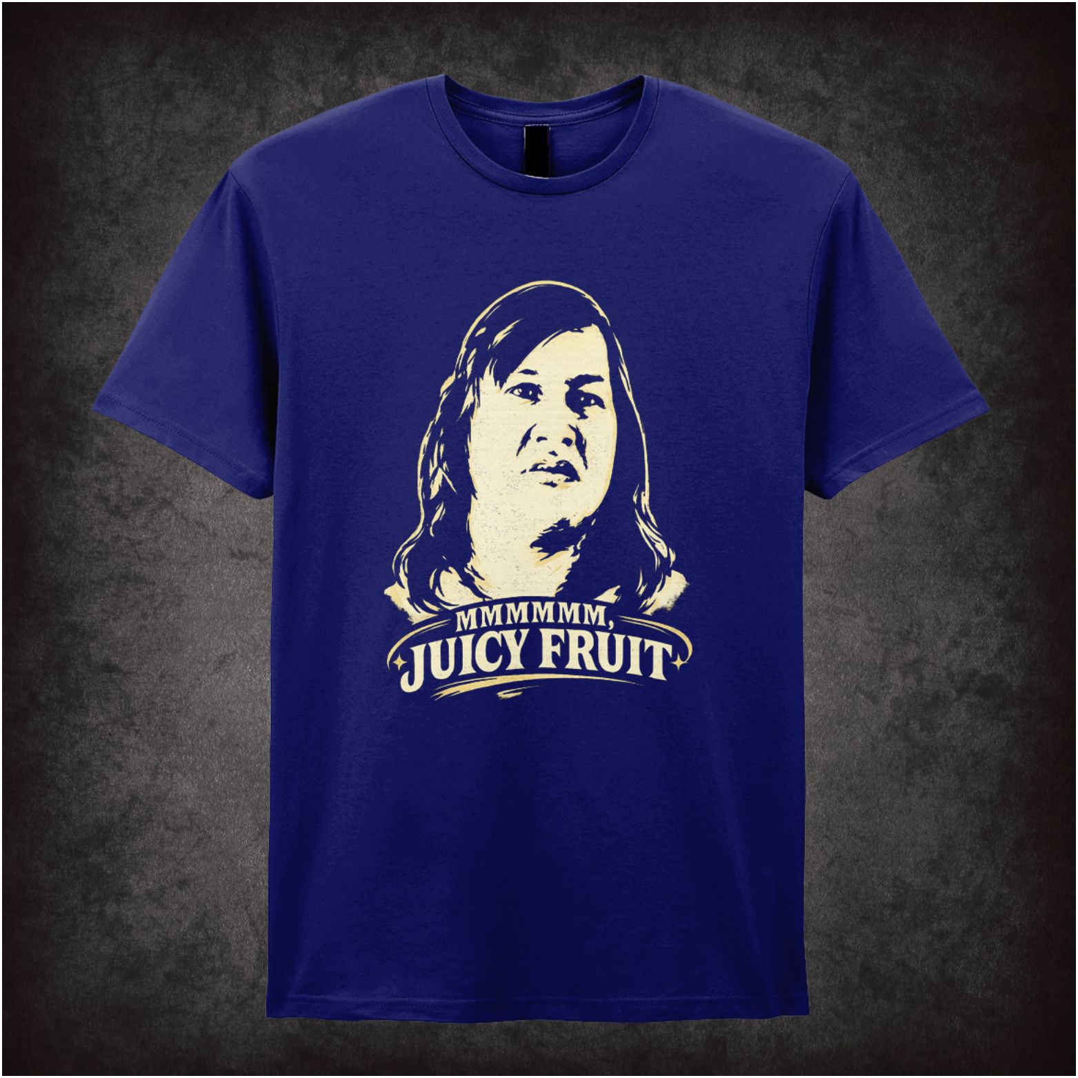 mmmm juicy fruit T-shirt in navy from One Flew Over The Cuckoos Nest
