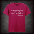 I Can Resist Everything Except Temptation – Cult Literary Quote Graphic T-Shirt