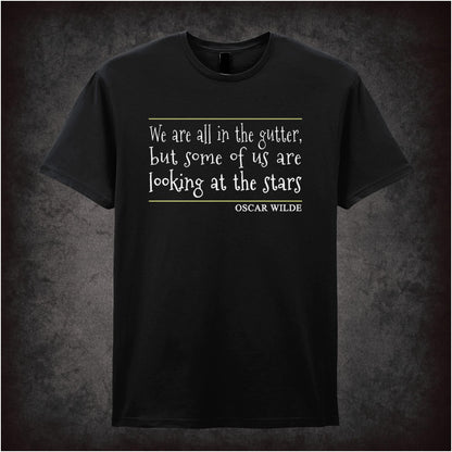 We Are All In The Gutter – Cult Literary Quote Graphic T-Shirt