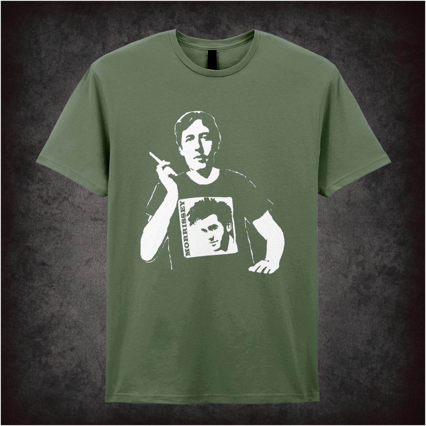 Oscar Wilde Wearing Morrissey T-Shirt – Cult Indie Music Graphic T-Shirt