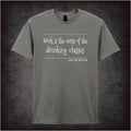 Work Is The Curse Of The Drinking Classes – Cult Literary Quote Graphic T-Shirt