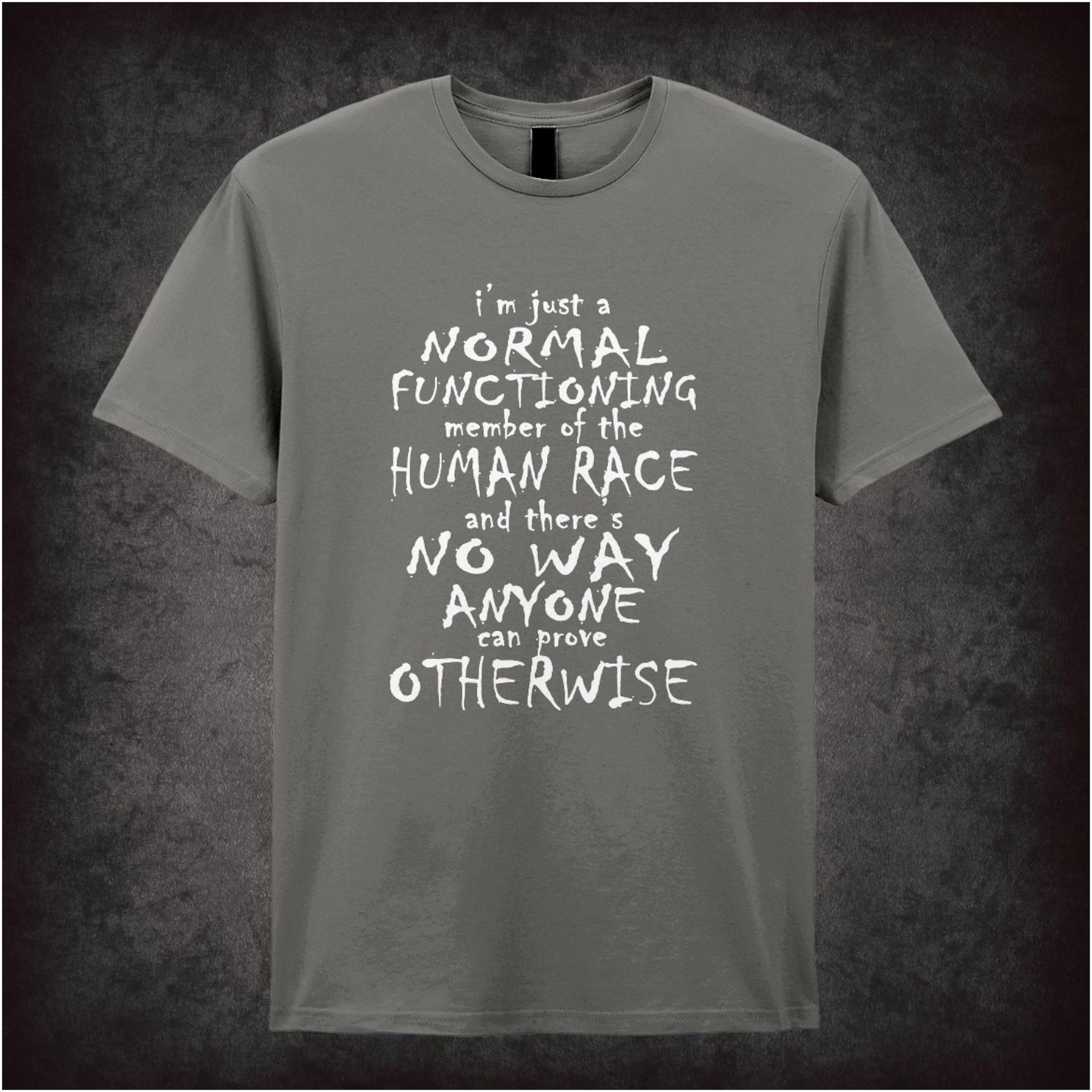 “Mark Corrigan ‘I’m just a normal functioning member of the human race…’ T-shirt from Peep Show”