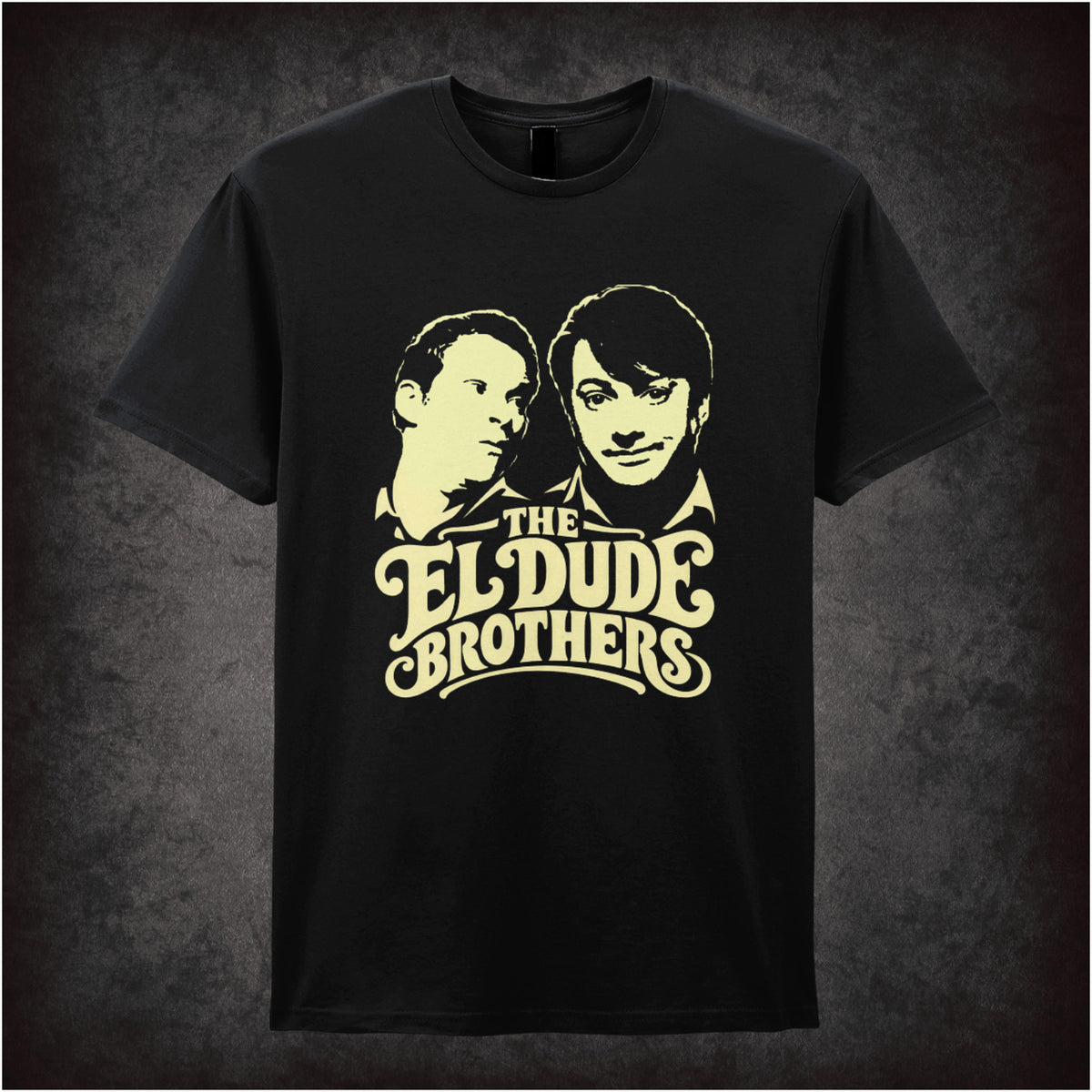 “Mark & Jeremy ‘The El Dude Brothers’ T-shirt in black from Peep Show”