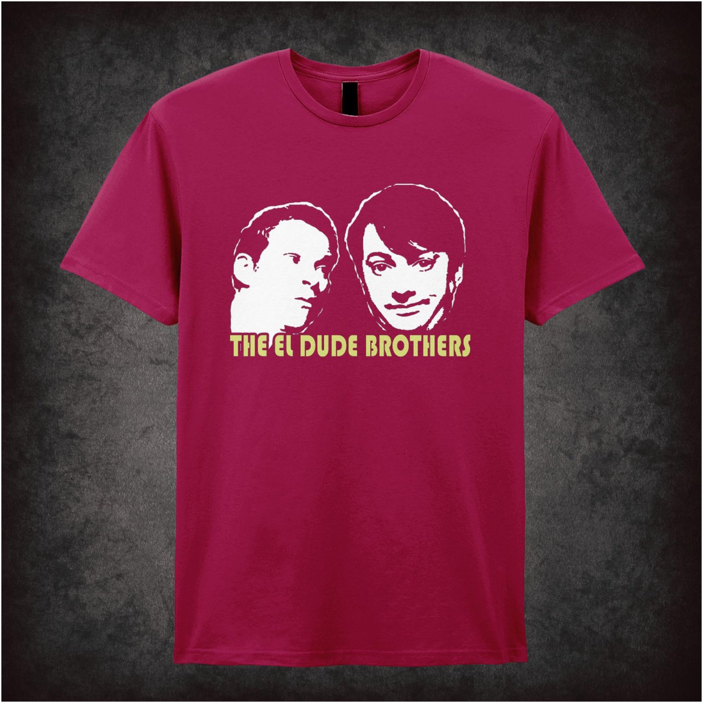The El Dude Brothers peep show inspired unisex T-shirt with graphic design