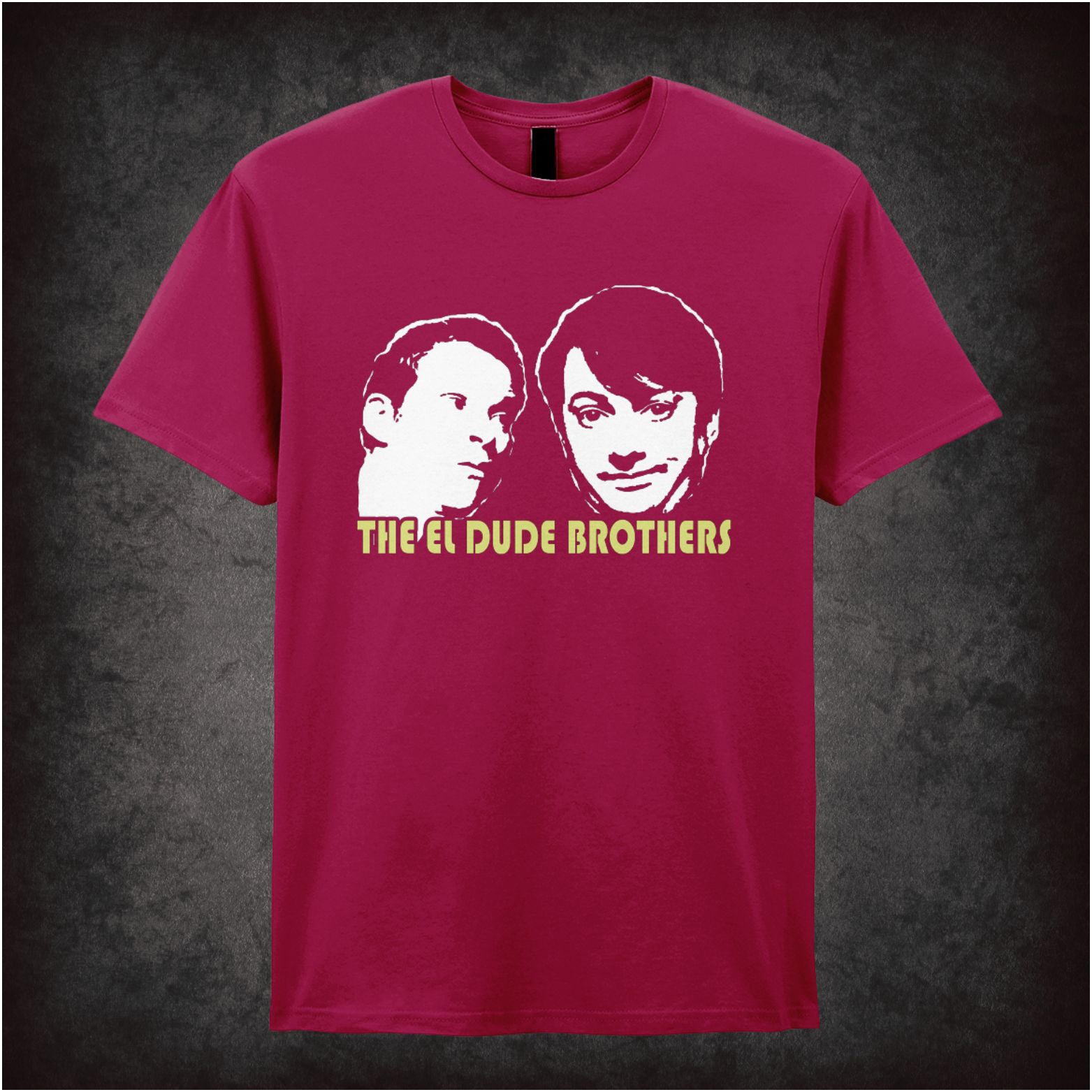 The El Dude Brothers peep show inspired unisex T-shirt with graphic design