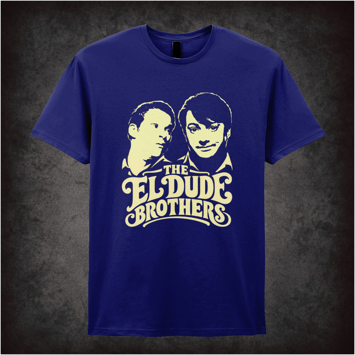 “Mark & Jeremy ‘The El Dude Brothers’ T-shirt in navy from Peep Show”