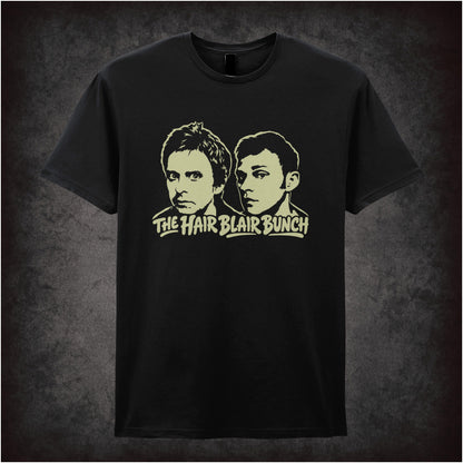 “Mark & Jeremy ‘The Hair Blair Bunch’ T-shirt in black from Peep Show”
