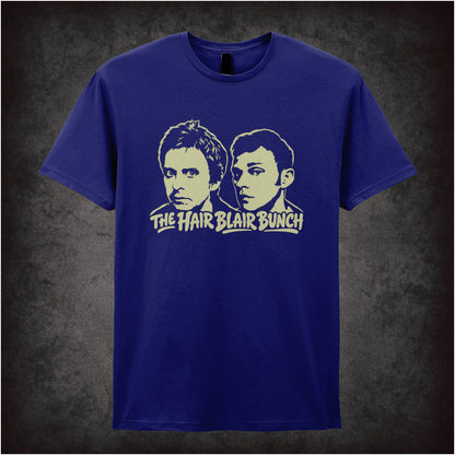 “Mark & Jeremy ‘The Hair Blair Bunch’ T-shirt in navy from Peep Show”