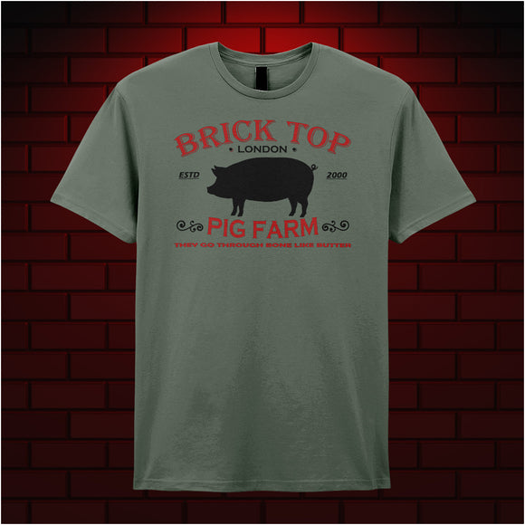 Brick Top Pig Farm - Snatch Inspired Unisex T Shirt